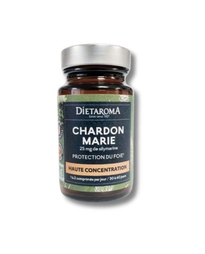 Chardon Marie 25 mg de Silymarine 60 Comprimés Dietaroma