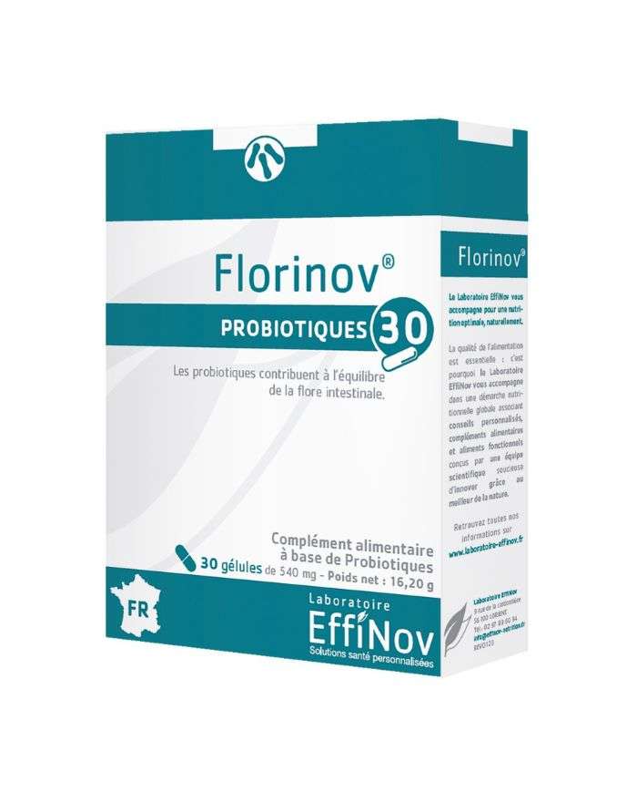 Effinov Florinov Imuno Probiotiques et Vitamines 30 Gélules Effinov