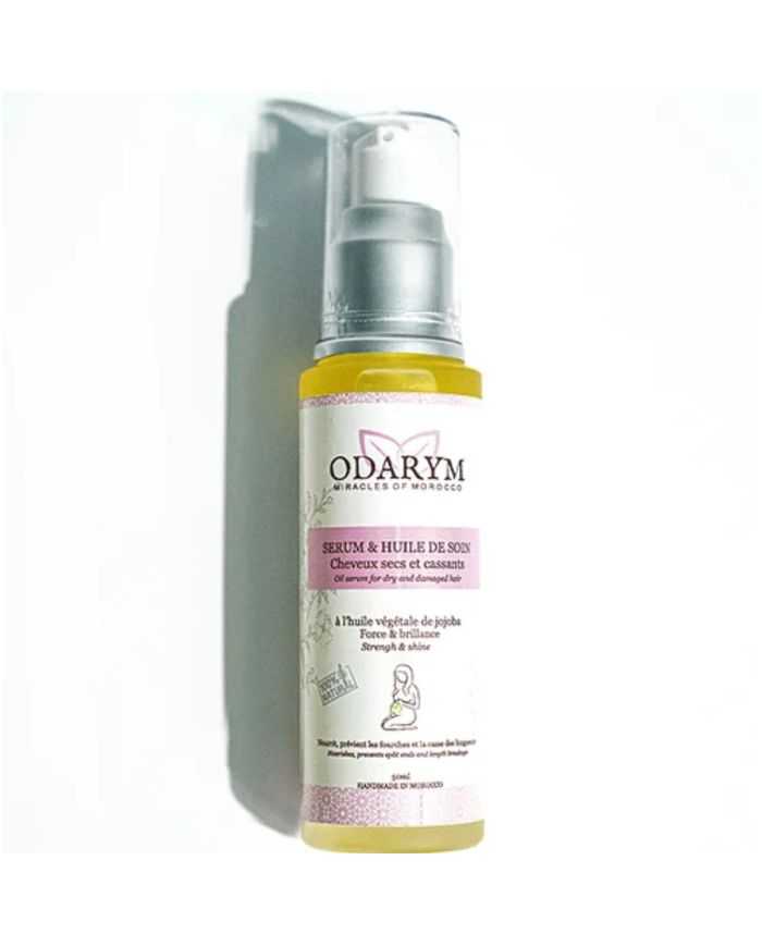 Sérum et Huile de Soin Cheveux Secs et Cassants à L'Huile Végétale de Jojoba 50 ml Femme Enceinte Odarym