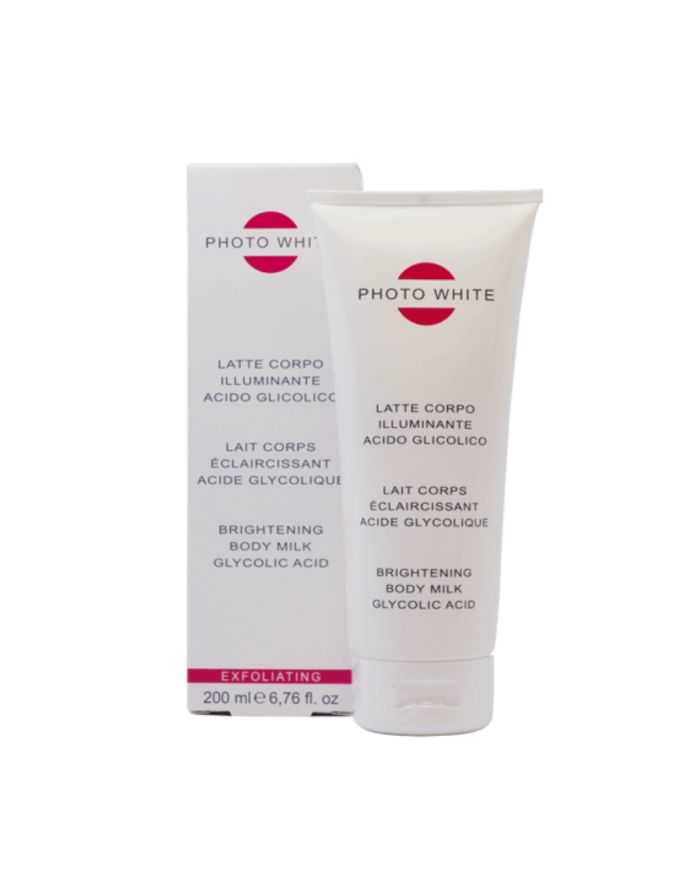 Photo White Lait Corps Éclaircissant Acide Glycolique M&d Pharmacy