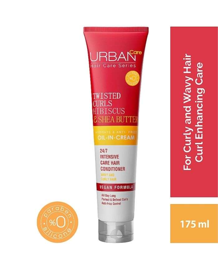 Twisted Curls Hibiscus et Beurre de Karite Huile en Crème 175 ml Urban Care