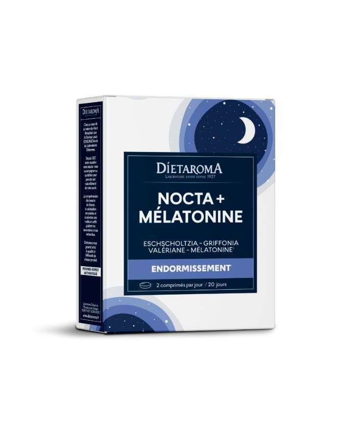 Nocta Plus Melatonine Sommeil 40 Comprimés Dietaroma