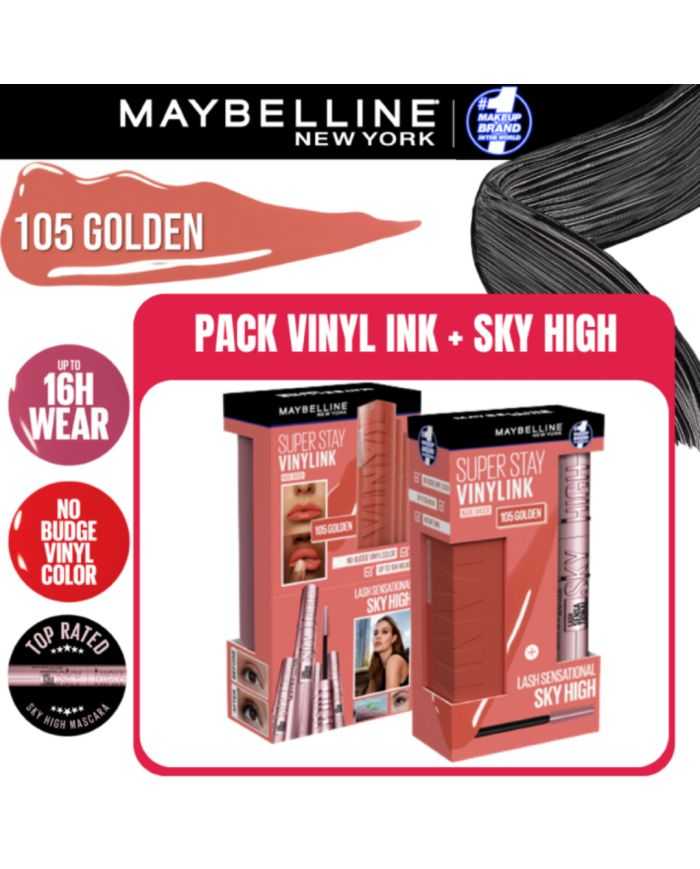 Offre Superstay Vinyl Ink + Mascara Sky High Maybelline