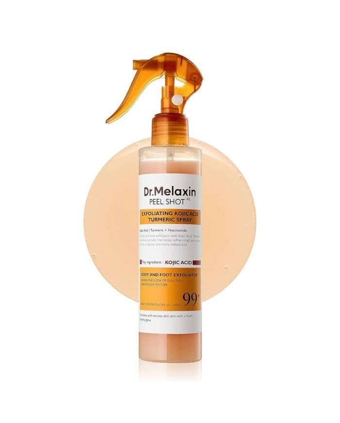Peel Shot Exfoliating Kojic Acid Turmeric Spray Body and Foot 200 ml Dr. Melaxin