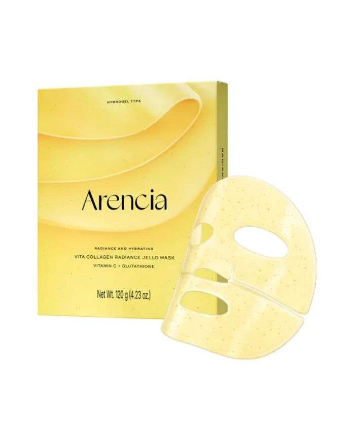 Radiance and Hydrating Vita C Collagen Radiance Jello Masque Pack de 4 Arencia