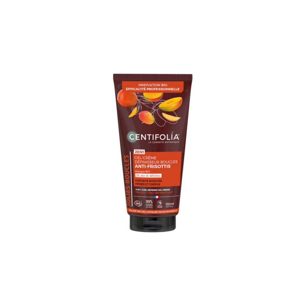 2 en 1 Gel Crème Definisseur Boucle Anti Frisottis 150 ml Centifolia