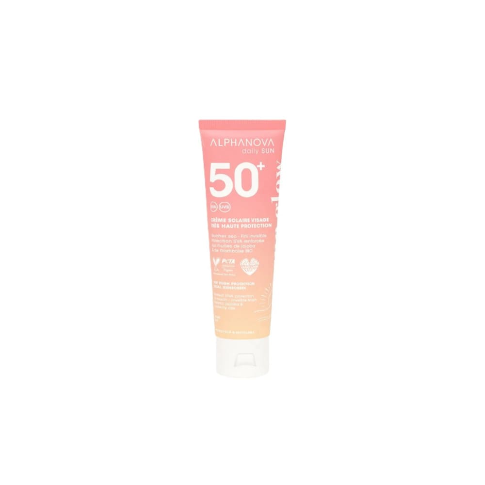 Daily Sun SPF 50+ Crème Solaire Visage Sun Glow 50 ml Alphanova