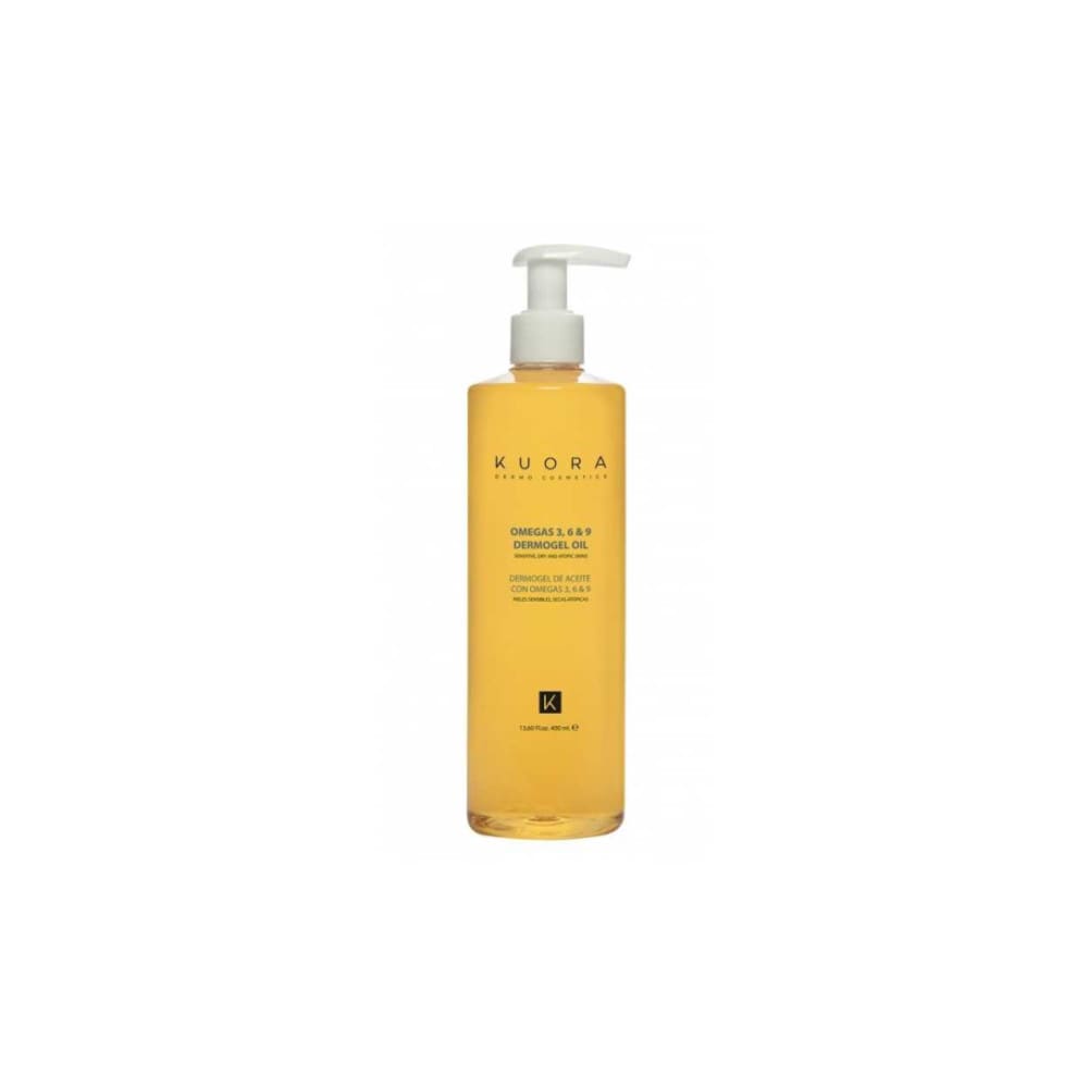 Omega 3 6 et 9 Huile Dermogel Peaux Sensibles Secs et Atopique 400 ml Kuora