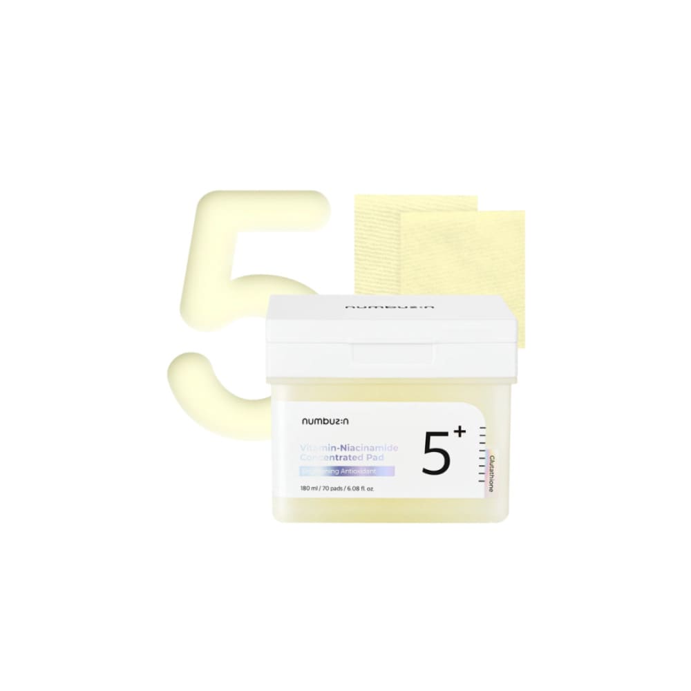 5+ Vitamin Niacinamide Concentrated Pad 180 ml 70 Pads Numbuzin
