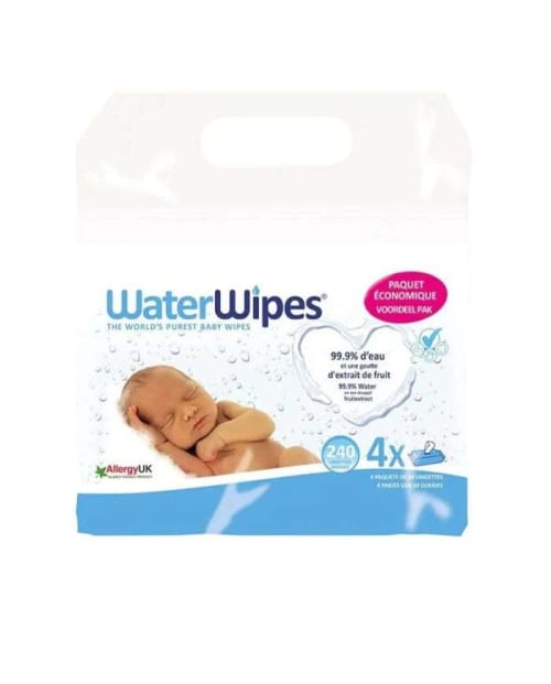 Pack Lingettes Bébé Pack de 4 X 60 WaterWipes