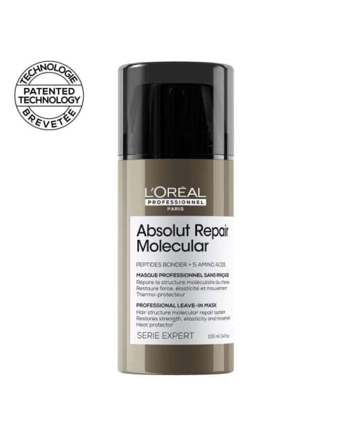 Absolut Repair Molecular Masque Professionnel sans Rincage 100 ml L'Oréal Professionnel