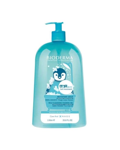 Gel Nettoyant Moussant Doux 1L Abcderm