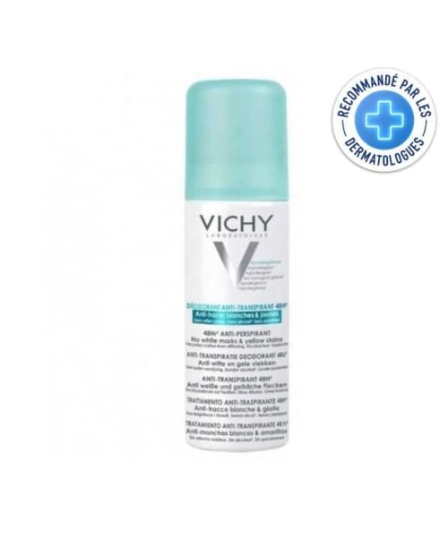 Déodorant Anti Transpirant 48 H Anti Traces Blanches et Jaunes Spray 125 ml Vichy