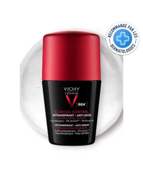 Homme Clinical Control Detranspirant 96 H Vichy