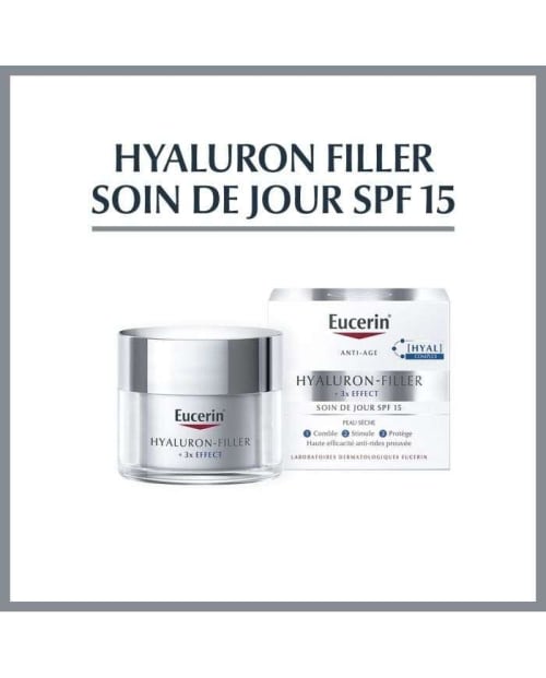 Hyaluron Filler 3* Effect Soin de Jour SPF 15 Peau Sèche 50 ml Eucerin
