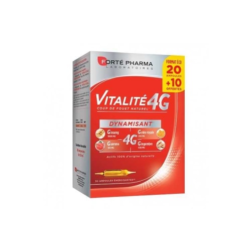 Vitalite 4 g Defenses 20 Ampoules + 10 Ampoules Offertes Forte Pharma