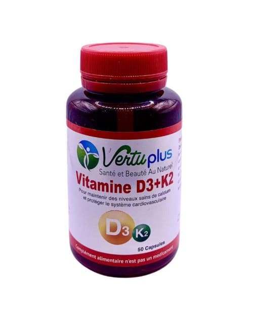 Vertuplus Vitamine D3+K2 50 Capsules Vertu Plus