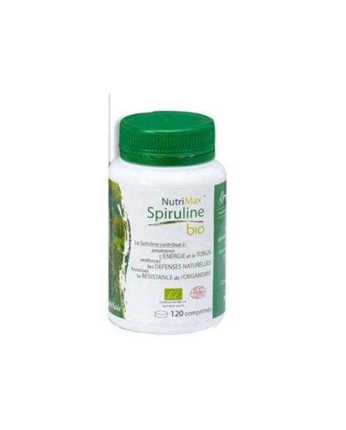 Spiruline Bio 120 Comprimés Tonus et Vitalite Nutrimax