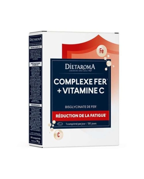 Complexe Fer + Vitamine C 30 Gélules Dietaroma