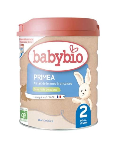 Primea 2 Lait Infantile de 6 à 12 Mois 800 g Babybio