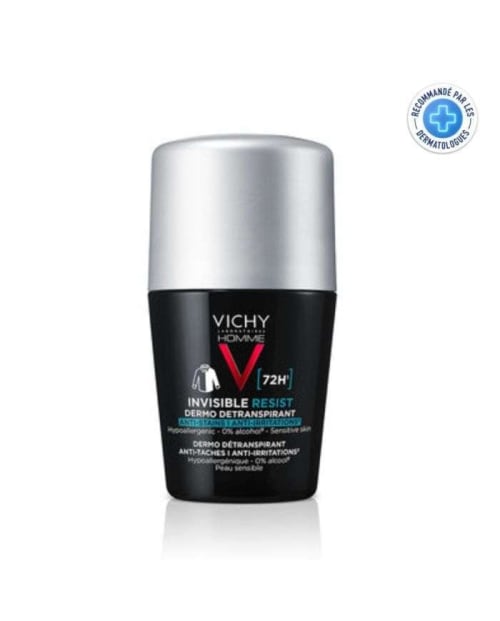 Déodorant Detranspirant 72H Invisible Homme 50 ml Vichy