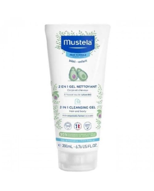 Gel Nettoyant 2 en 1 200 ml Cheveux et Corps Mustela