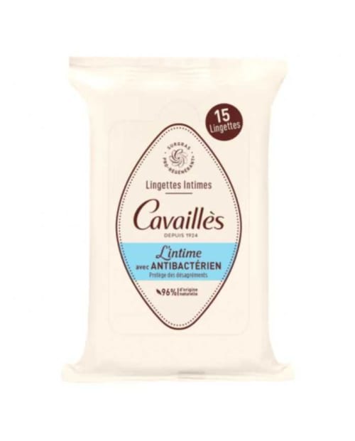Lingette Intime avec Anti Bacterien 15 Unités Rogé Cavaillès