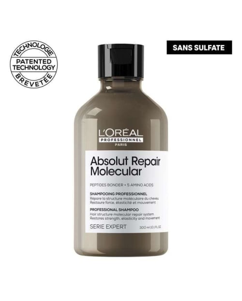 Absolut Repair Molecular Shampooing Professionnel sans Sulfate 300 ml L'Oréal Professionnel