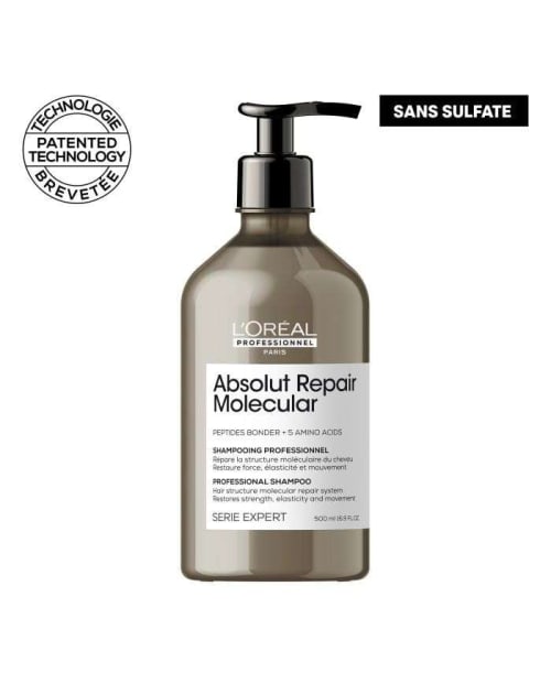 Absolut Repair Molecular Shampooing Professionnel sans Sulfate 500 ml L'Oréal Professionnel