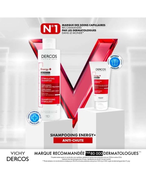 Offre Shampooing Energy+ 200 ml + Shampooing Format Voyage 50 ml Offert Vichy