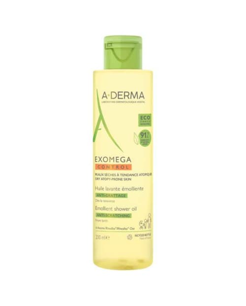 Aderma Exomega Control Huile Lavante Emolliente Anti Grattage 200 ml A-Derma
