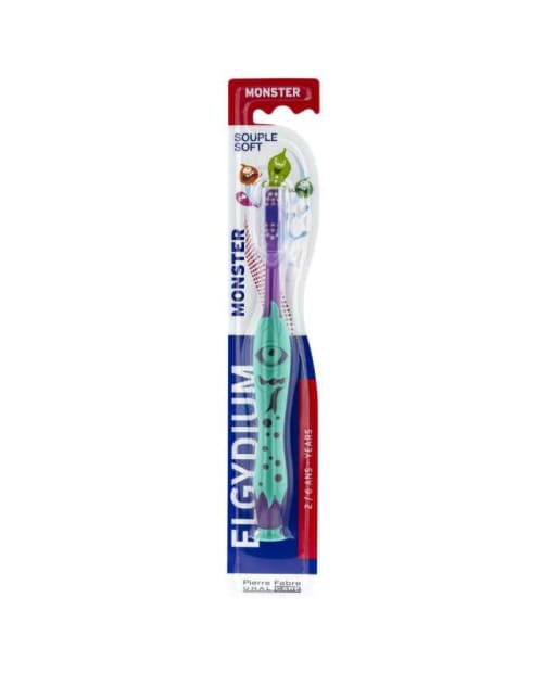 Brosse à Dents Monster Souple 2-6 Ans Elgydium