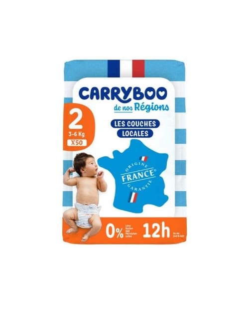 Comfort+ Couches Taille 2 50 Unités 3-6 KG Carryboo