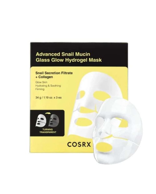 Advanced Snail Mucin Glass Glow Hydrogel Mask 1 Unite COSRX