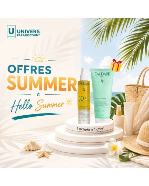 Offre Vinosun Protect Eau Solaire SPF 50 + 150 ml + Lait Réparateur Après Soleil 200 ml Offert Caudalie