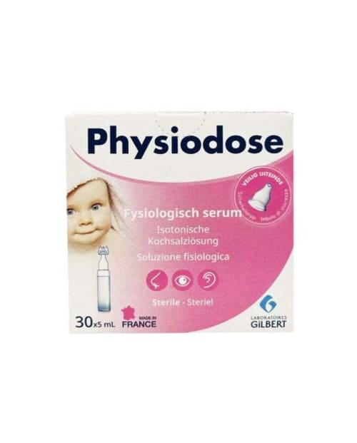 Physiodose Sérum Physiologique Saline Solution 30*5 ml Gilbert