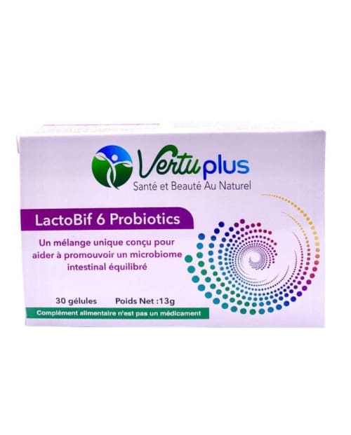 Vertuplus Lactobif 6 Probiotics 30 Gélules Vertu Plus