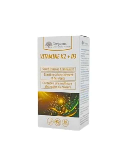 Vitamine K2+D3 60 Gélules Complemax