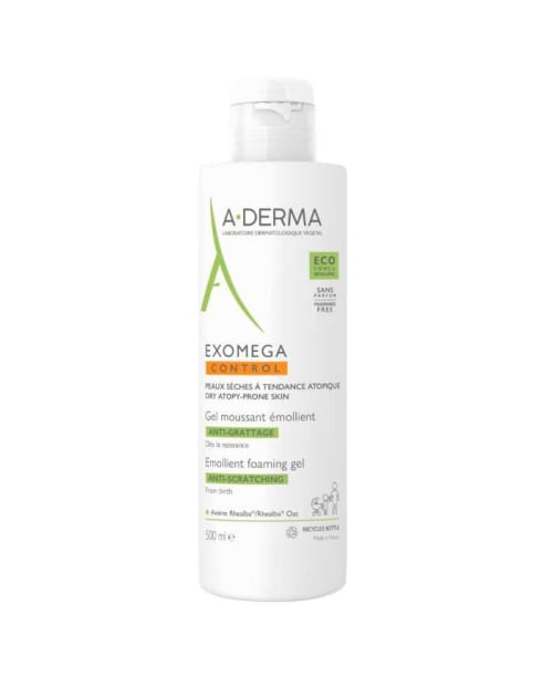 Aderma Exomega Control Gel Moussant Emollient Anti Grattage 500 ml A-Derma