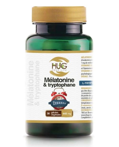 Natural Melatonine et Trytophane 30 Gélules Hug