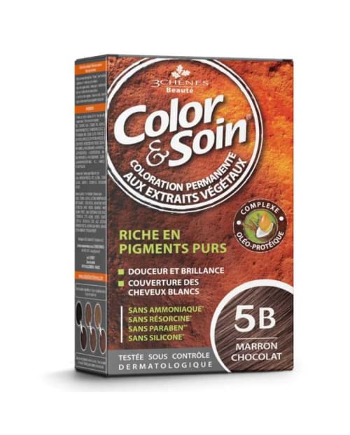 Et Soin Coloration Permanente 5B Marron Chocolat 135 ml 3 Chenes Color