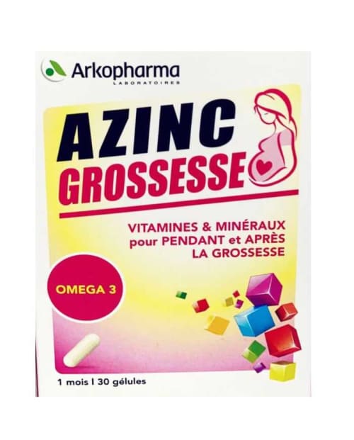 Azinc Grossesse 30 Gélules Arkopharma