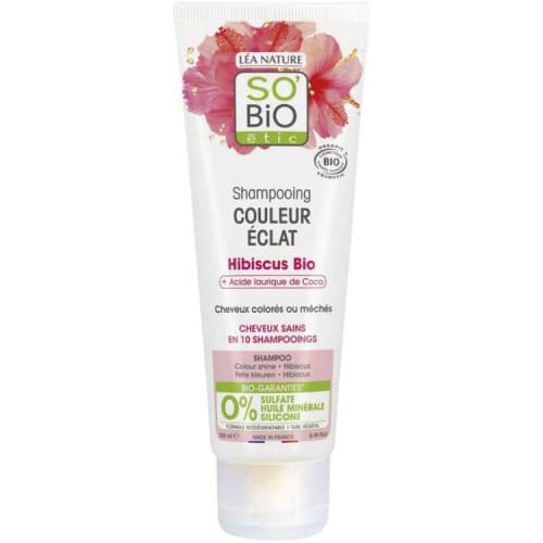 Shampoing Couleur Éclat Hibiscus Bio et Acide Laurique de Coco 250 ml So Bio