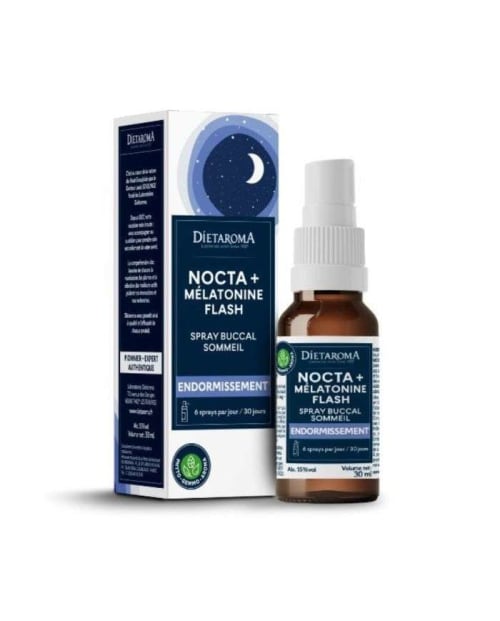 Nocta+melatonine Flash Spray Buccal Sommeil 30 ml Dietaroma