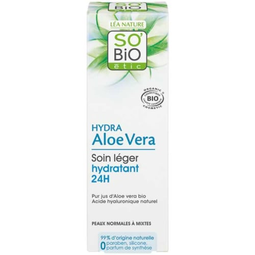 Aloe Vera Crème Légère Jour Hydratante 50 ml So Bio