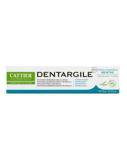 Dentargile Menthe Rafraichissant 75 ml Cattier