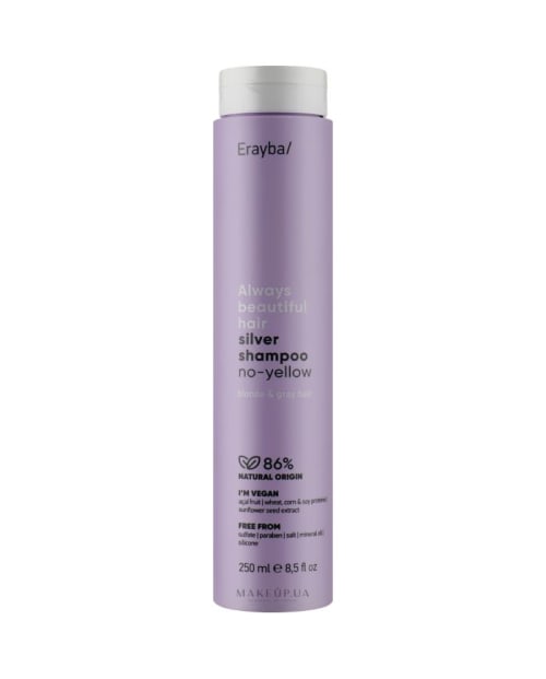 Always Beautiful Hair Silver Shampoing No Yellow 250 ml Erayba