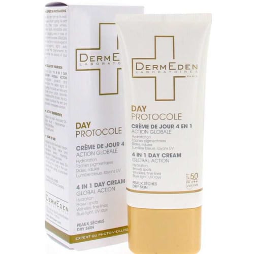 Day Protocole Crème de Jour Anti Age 4 en 1 Peaux Sèches Dermeden
