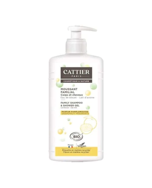 Moussant Familial Corps et Cheveux 1 Litre Cattier