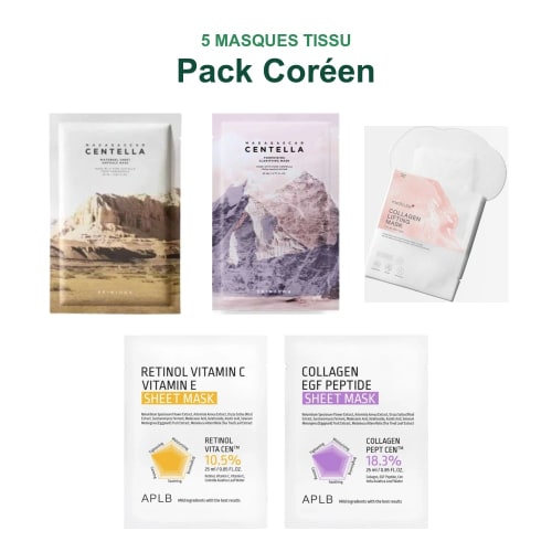 Pack Coréen 5 Masques